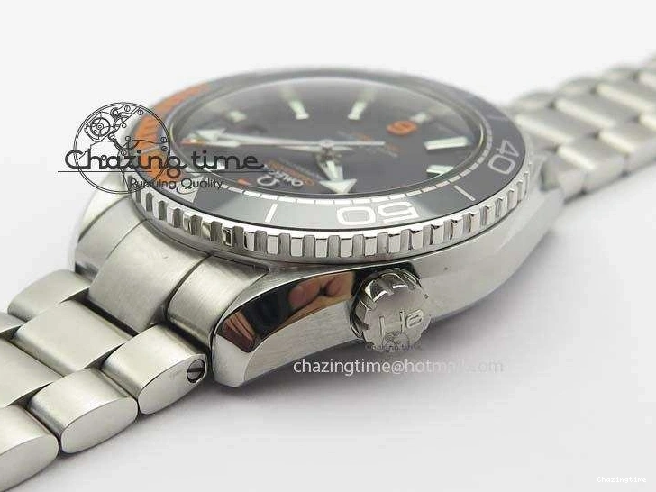 0309 Trendy 2016 Planet Ocean 43.5mm SS V6F Best Edition Black Dial On SS Bracelet A 8210